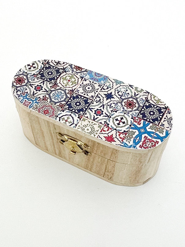 3 Luxusseifen in der blauen Holzbox - Felslindenhof Naturprodukte