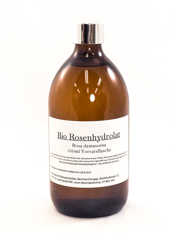 BIO Rosenhydrolat 100ml - 1 Liter - Felslindenhof Naturprodukte